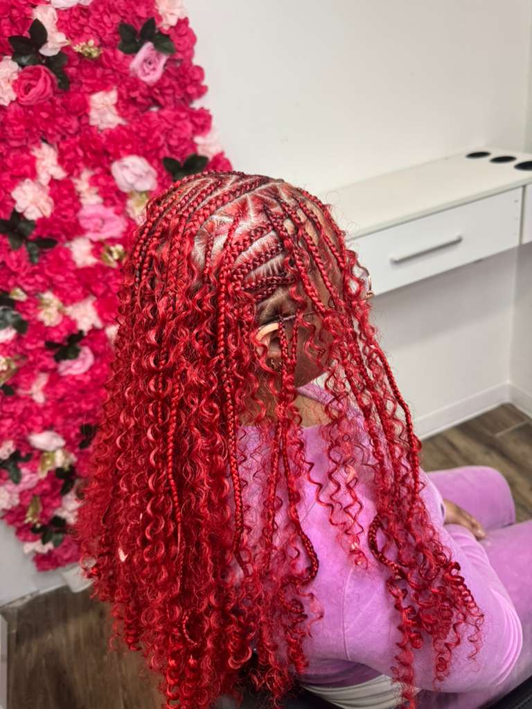 Knotless and Box Braids